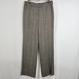 Escada Wide Leg Tweed Trousers in Gray - Size 38